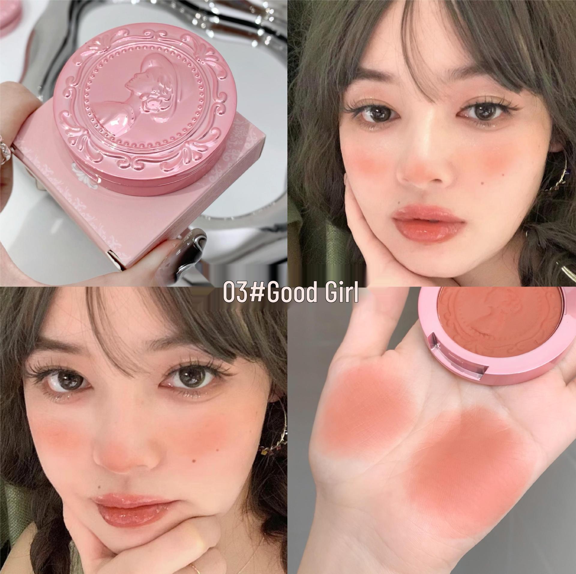 Gege Gogo Little Bear 3D Matte Nude Blush - Natural Low Saturation Single Color Palette