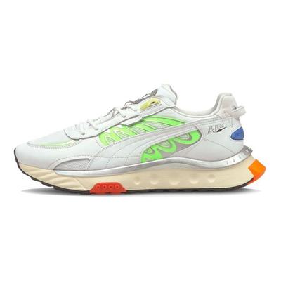 Sneakers Unisex Wild Rider Techno Bianco Verde Bagliore 381596-03