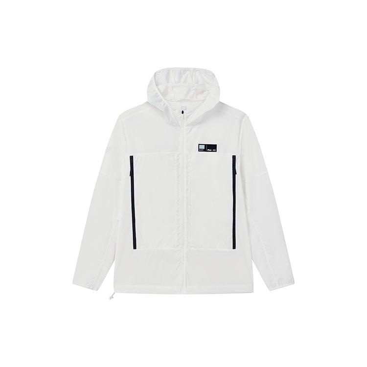 New FILA Athletics Jackets Men's Cloud White A11M221710FWT