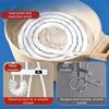 Extra-Wide Large Panel Handheld Shower Head 7 Modes Massage Shower Head  Low Water Pressure