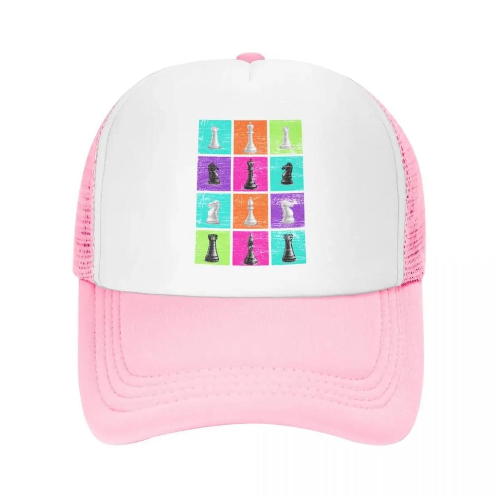 Custom Retro ChessUnisex Chess Baseball Cap Women Unisex Personalized Adjustable Chessboard Game Trucker Hat Sports Snapback Dad Hats