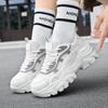 Unisex Sneakers Thick Bottom Mesh Fashion Lightly Increased Large Size Dad Shoes Couple Shoes