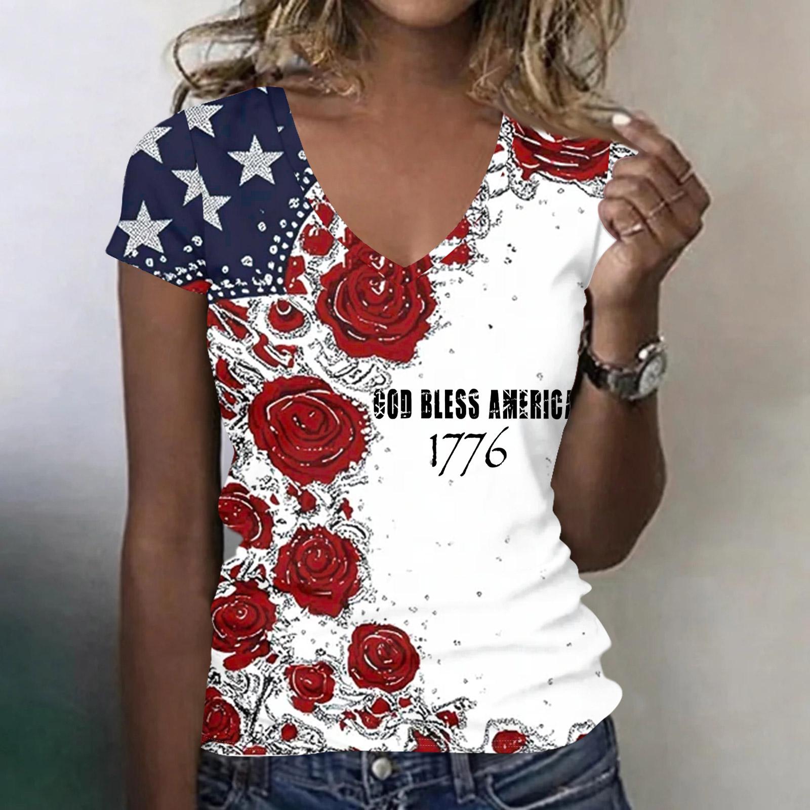 Women s V-neck Pleated Loose Ruffle Short-Sleeved Lightweight Casual Work Tops Women L синий