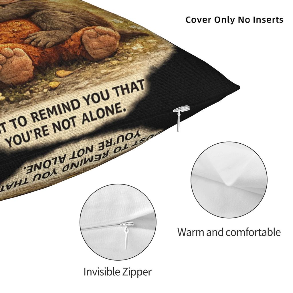 Punch Monkey Hug Stor Cute Baby Macaque Plush Toy Pillowcases Retro Trendy Pillow Case For Office Home Decor Comfy Pillow Cover