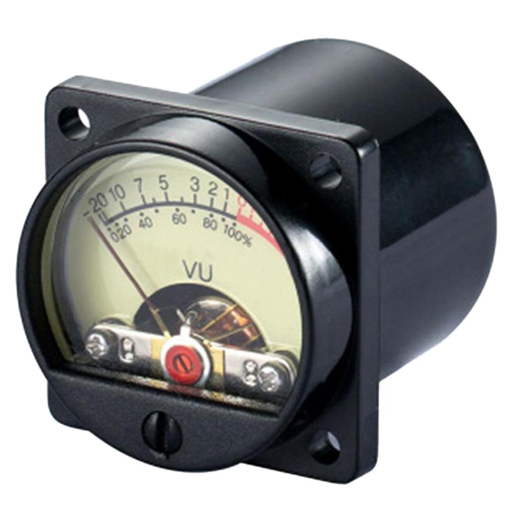 2 Precision Panel Meter VU Audio Level Amp With Warm Bk