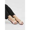 Black Open Front Women's Sandals Summer Shoes Ballerinas
