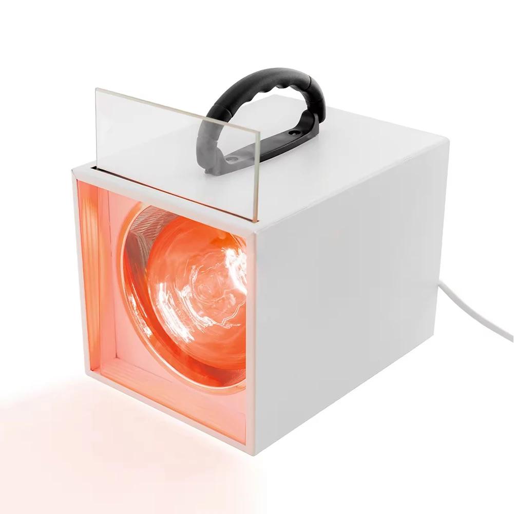 150W 50Hz Handheld Heat Lamp Box Car Bodywork Tint Display Lamp Ultraviolet Heating For Paint Drying Window Film Test with Glass