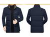 Men's 2025 Winter Stand-up Collar Warm Cotton Jacket - Fashionable Business Bread Jacket for Middle-aged Dads