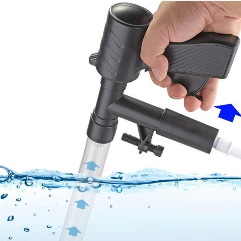 Multifunctional Aquarium Water Changer with Gravel Cleaner Fish Waste Suction for Small Desktop Large Floor Fish Tanks