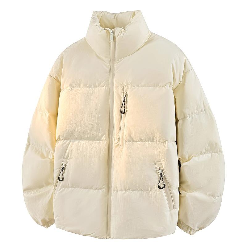 % down new national standard white duck down down jacket for men and women in winter new loose casual thickened stand-up collar jacket