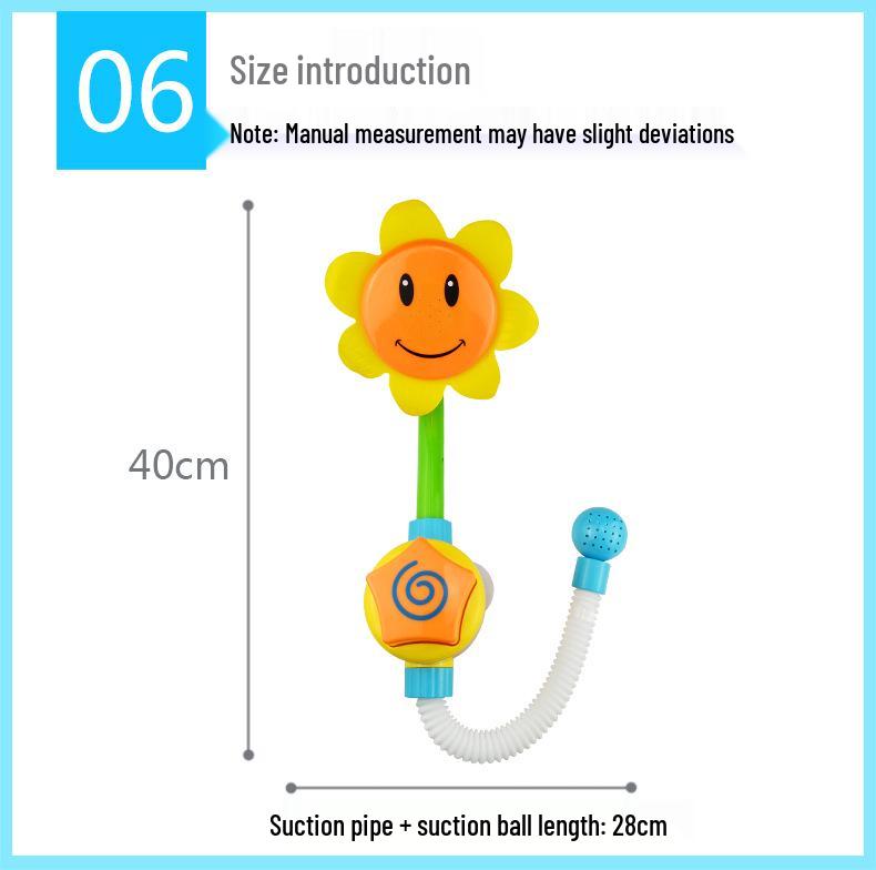 Electric Sunflower Shower Bath Toy for Infants & Toddlers