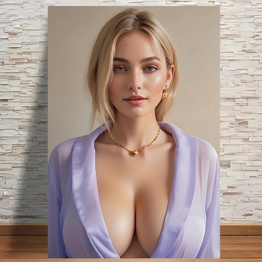Sexy Vrouw D Randloos Wandkunst Handgemaakte Look Woondecoratie Cadeau voor Vrouw Vriendin Valentijn Verjaardag