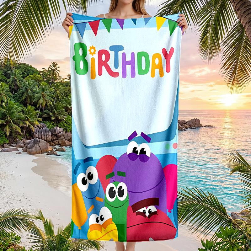 Ask Storybots Fashion Beach Towel: Ideal for Summer Adventures Soft, absorbent and quick drying suitable for swimming and bathing