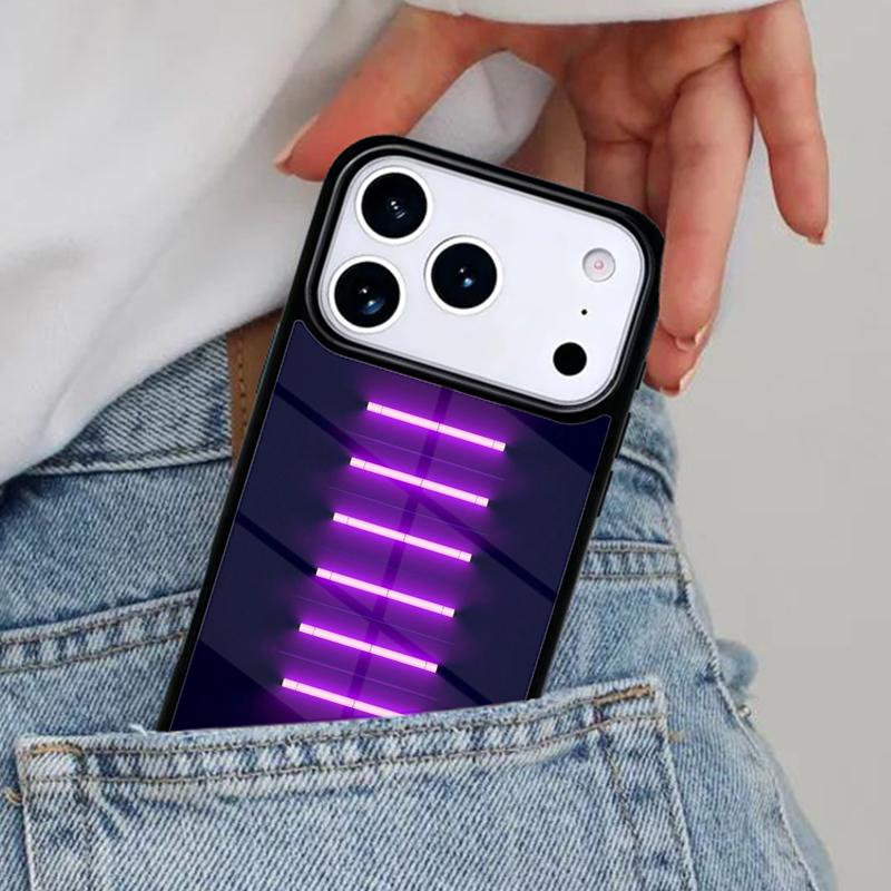 Neon Light Phone Case for iPhone 17ProMax 12 13 14 15 16e 17 Pro Max Plus Air Cover