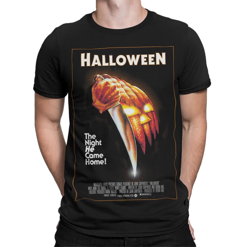 

Halloween The Night He Came Home! Horror Movie Poster Mens Womens Graphic Tee XL
