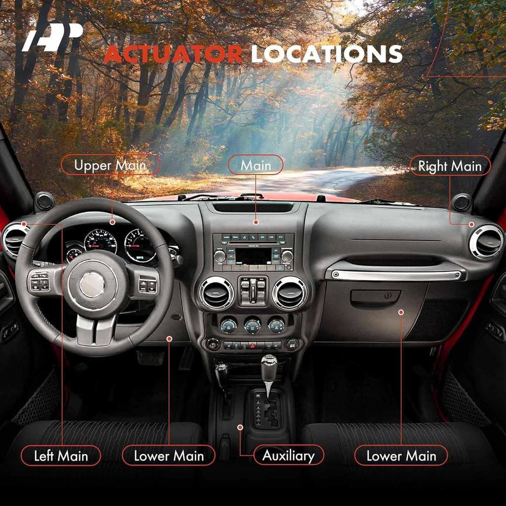 A-Premium HVAC Heater Blend Door Actuator Compatible with Chrysler 200 Aspen Avenger Sebring Dodge