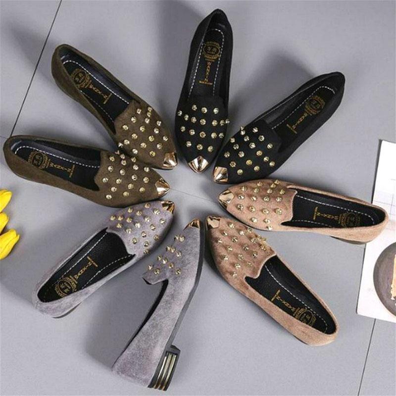 Premium Quality Women Fashion Sexy Comfort Low Heel Ladies Shoes Ballet Flats