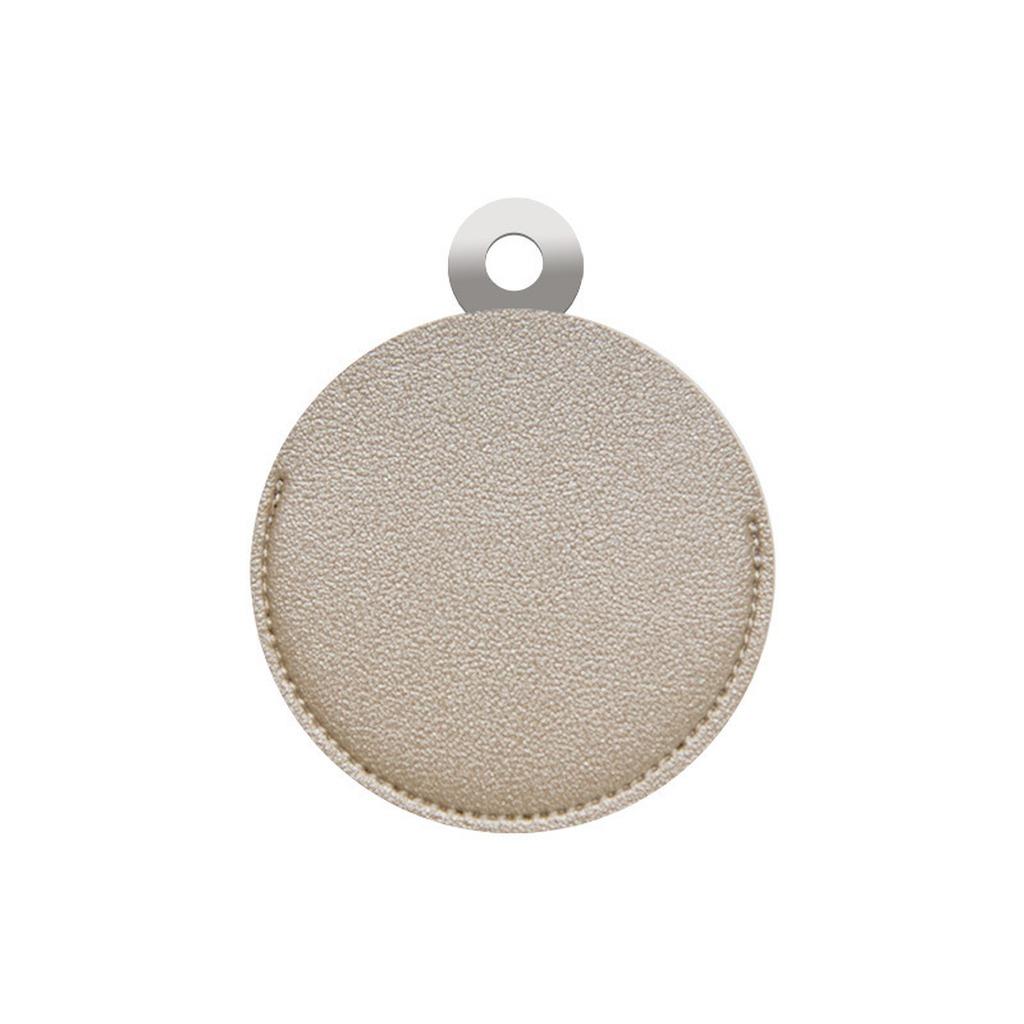 Portable Compact High Definition Makeup Mirror, Stainless Steel Leather Pocket Mirror for Daily On-the-go Touch Up
