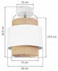 Ceiling Lamp, Wall Lamp, Lampshade, Boho, Jute, 20 Cm