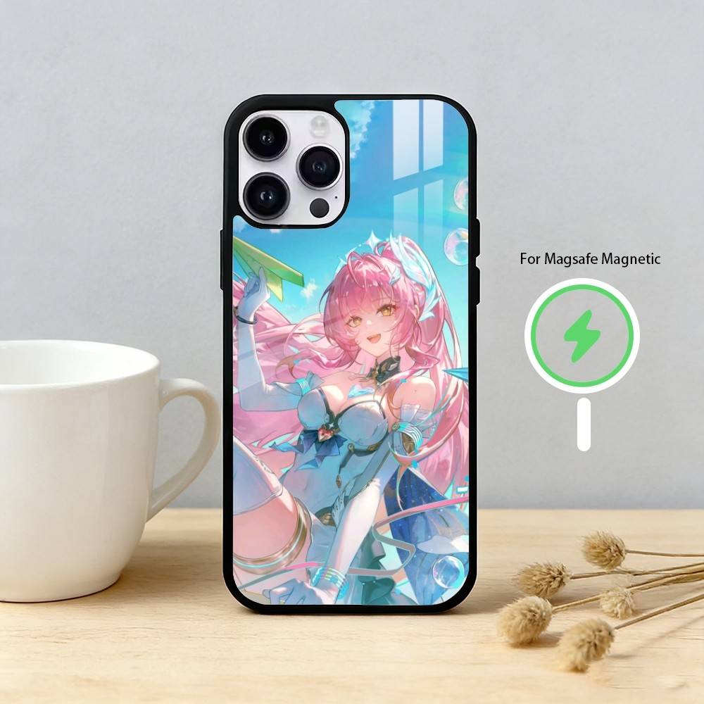 Denia Hiyuki WuWa Wuthering Waves Phone Case For iPhone 17 16 15 14 13 12 Pro Max Plus for Mirror Wireless Magnetic Cover