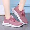 Women's shoes sports shoes breathable casual soft-soled single shoes autumn fly-woven mesh shoes student running shoes women