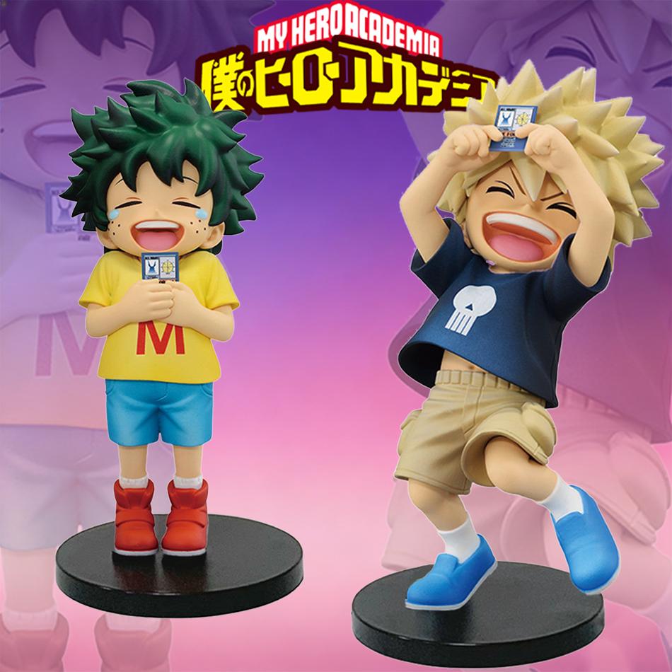 My Hero Academia Anime Figure Childhood Midoriya Izuku/Childhood Bakugou Katsuki Figurine PVC Action Model Ornaments Model Toys