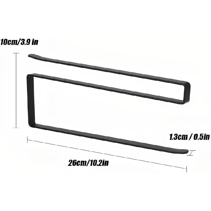 Paper Towel Holder Under Cabinet, Kitchen Towel Holder Towel Roll Holder Tissue Storage Rack Dispenser Cling Film Shelf Free Punch Hanger Organizer