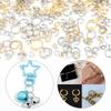 100-200 Stück/Los Edelstahl Sprengringe Spaltring Mehrgrößen Offener Ring Für DIY Schlüsselanhänger Armband Schmuckverbinder Zubehör