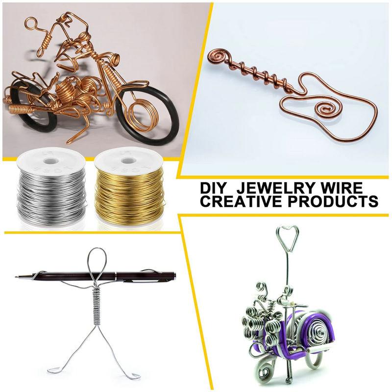0.3-1.0mm Jewelry Copper Wire Tarnish Resistant Jewelry Beading Wire for Bracelet Necklaces Craft Jewelry Making Supplies