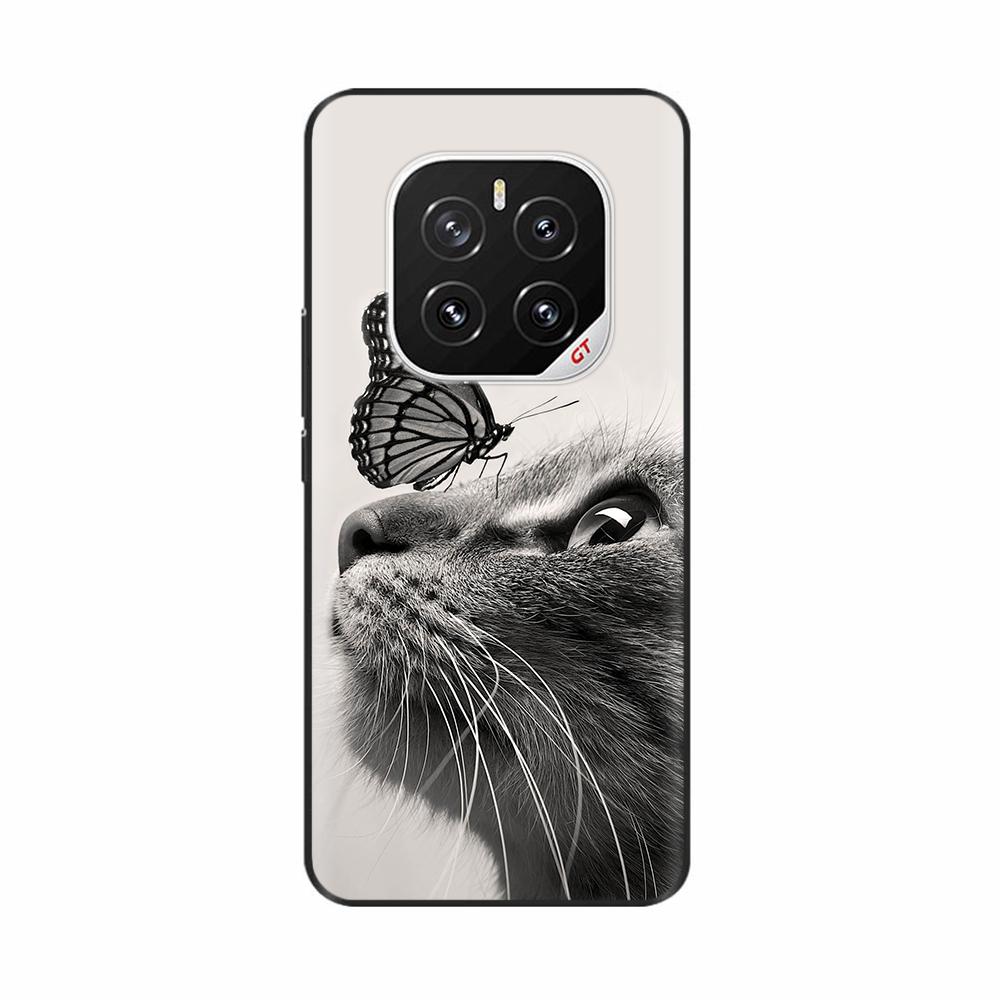 For Honor GT Pro Case Capa Silicone Painted Cats Soft Black Cover For Honor GT Pro Cover honorGT Pro TPU Coque Protective Shells