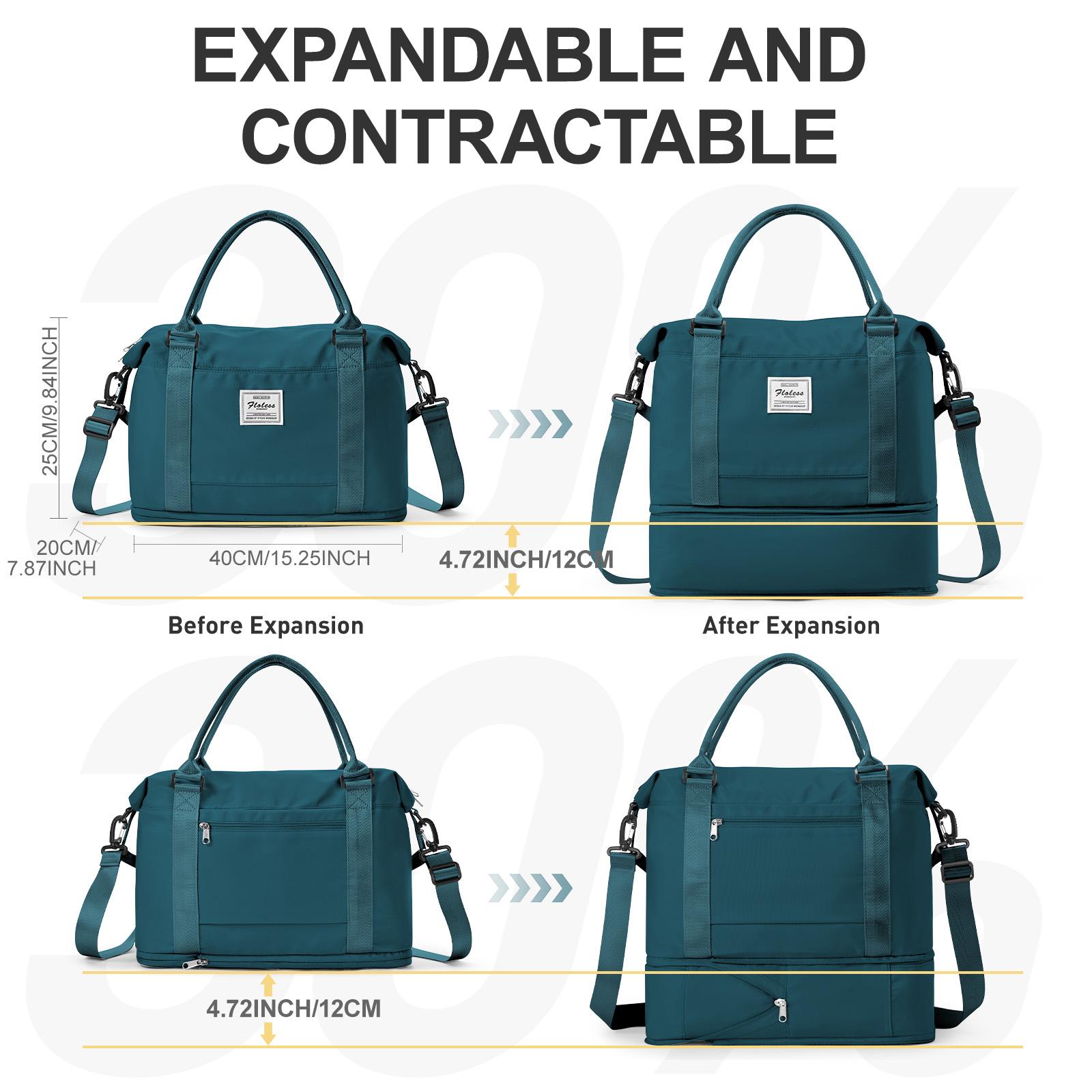 

Дорожные сумки для женщин мужчин, расширяемая сумка-тоут, дорожная сумка-дафл для самолета Ryanair 40x20x25, ручная кладь, сумка для выходных, спортивная сумка для спортзала павлин голубой