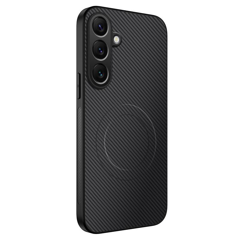 For Samsung Galaxy A05S For Magsafe Magnetic Phone Case for Samsung Galaxy A05S Wireless Charging Carbon Fibre Shockproof Cover