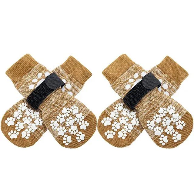 

Новинка Позаботьтесь о том, чтобы ваш пушистый друг оставался довольным и чувствовал себя комфортно с этим стильным, прочным набором из 4 регулируемых, нескользящих носков для домашних животных. Ма L светло-желтого