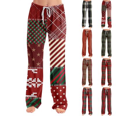 Adult Fashionable Loose Christmas Printed Casual Pants, Loungewear, Sleep Pants