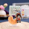 One Piece Digital Candle 0-9 - Double Color Cartoon Beads Birthday Party Decorative Cake Candle Accessories Gift