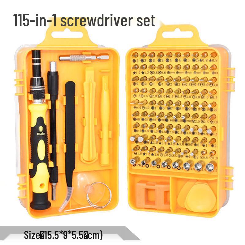 115-in-1 Multifunctional Screwdriver Set for Phone Repair and Odd-shaped Bits