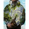 Men's Autumn and Winter 3D Printed Hooded Fashion Versatile Trend Breathable Casual Hoodies & Sweatshirts (men’s)