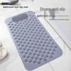 PVC Non-slip Suction Bathroom Mat - Anti-fall Massage Pad for Toilet and Shower