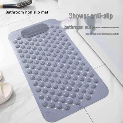 PVC Non-slip Suction Bathroom Mat - Anti-fall Massage Pad for Toilet and Shower