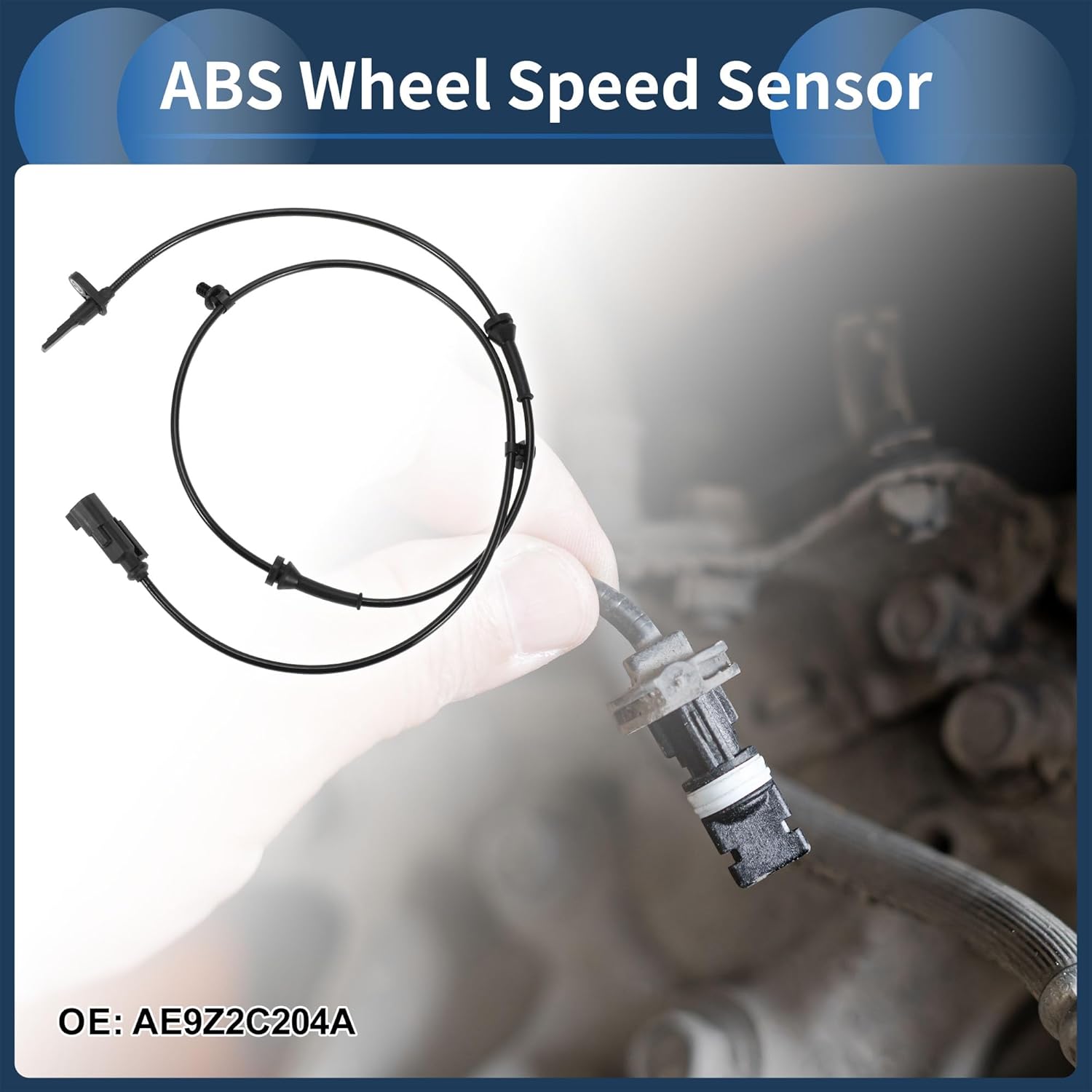ABS Wheel Speed Sensor Front Left Right ABS Sensor Anti-Lock Braking System Sensor No.AE9Z2C204A for Ford Flex 2010-2012