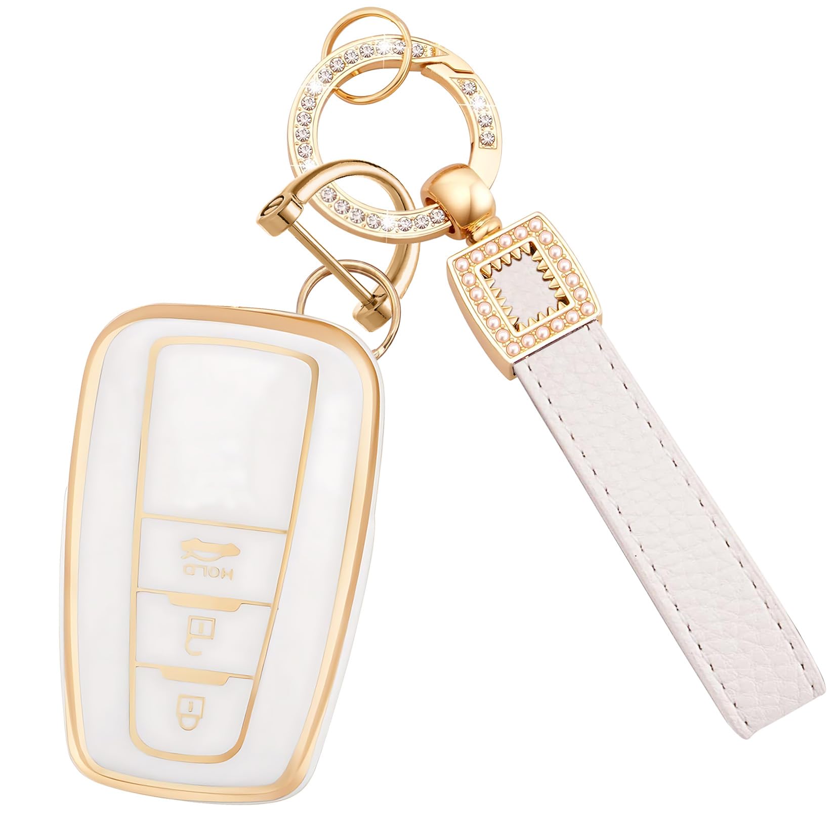 Toyota Smart Key Case Key Cover C-HR Prius New PRIUS белый