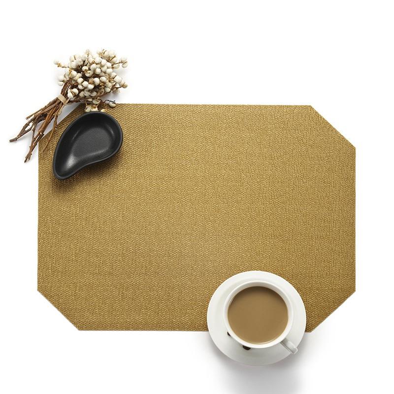 Pack of 4pcs Table Placemats PVC Table Mats Heat Insulated Pad Dinner Table Decor Japanese Style Mats 40x30cm