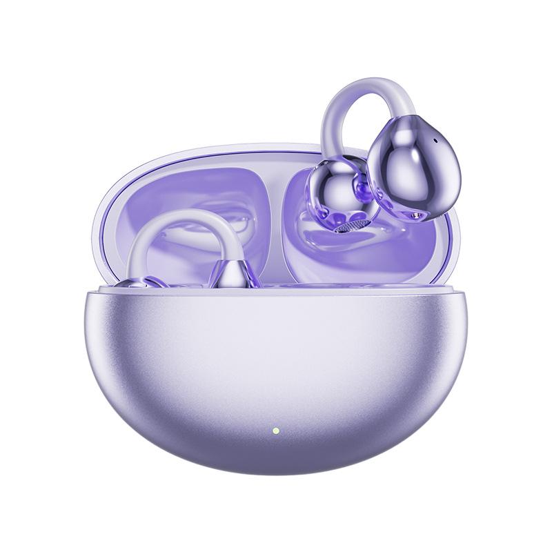 M91AI Bluetooth Bone Conduction Earbuds: Clip-on, High-Quality Sound, Smart Translation, Wireless.