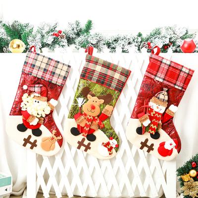 Extra Große Weihnachtsstrümpfe Socken Weihnachtsmann Schneemann Rentier Geschenktüte Goodie Bag Frohe Weihnachten Weihnachtsbaumschmuck