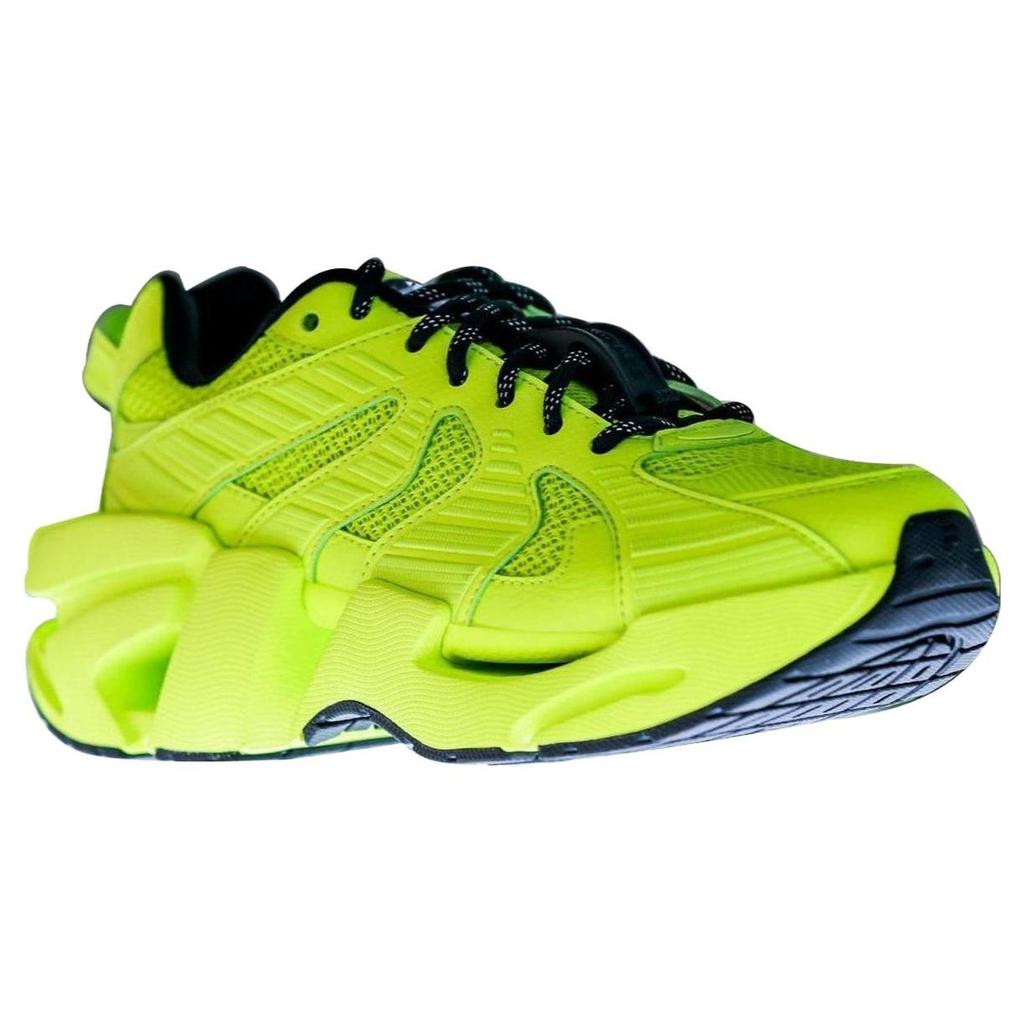 FILA Space Mesh Suede Leather Lace-Up Comfortable Durable Low-Top Casual Shoes Men sneaker Comet-Green F12M324101FAL