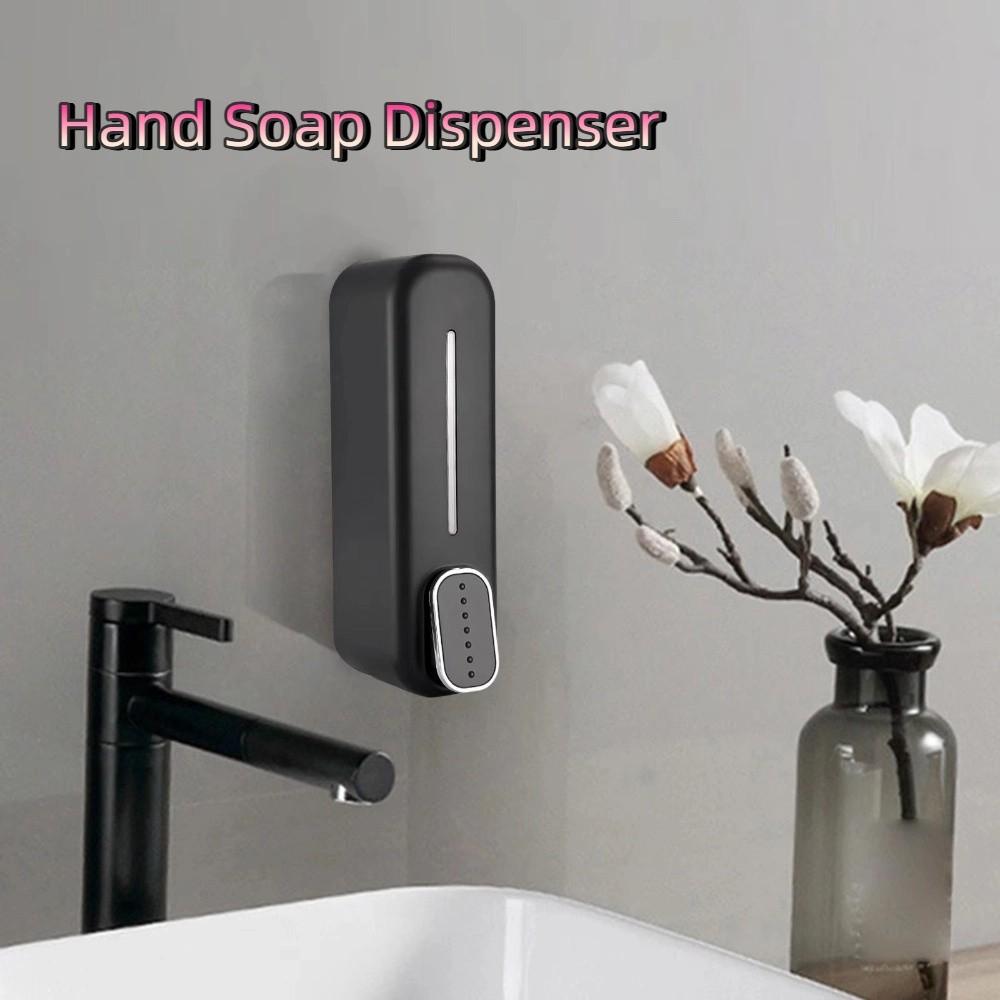 Touch-Free Wall Mount Soap Dispenser Hygienic Hand Soap Dispenser Manual Shampoo Dispenser  Kitchen