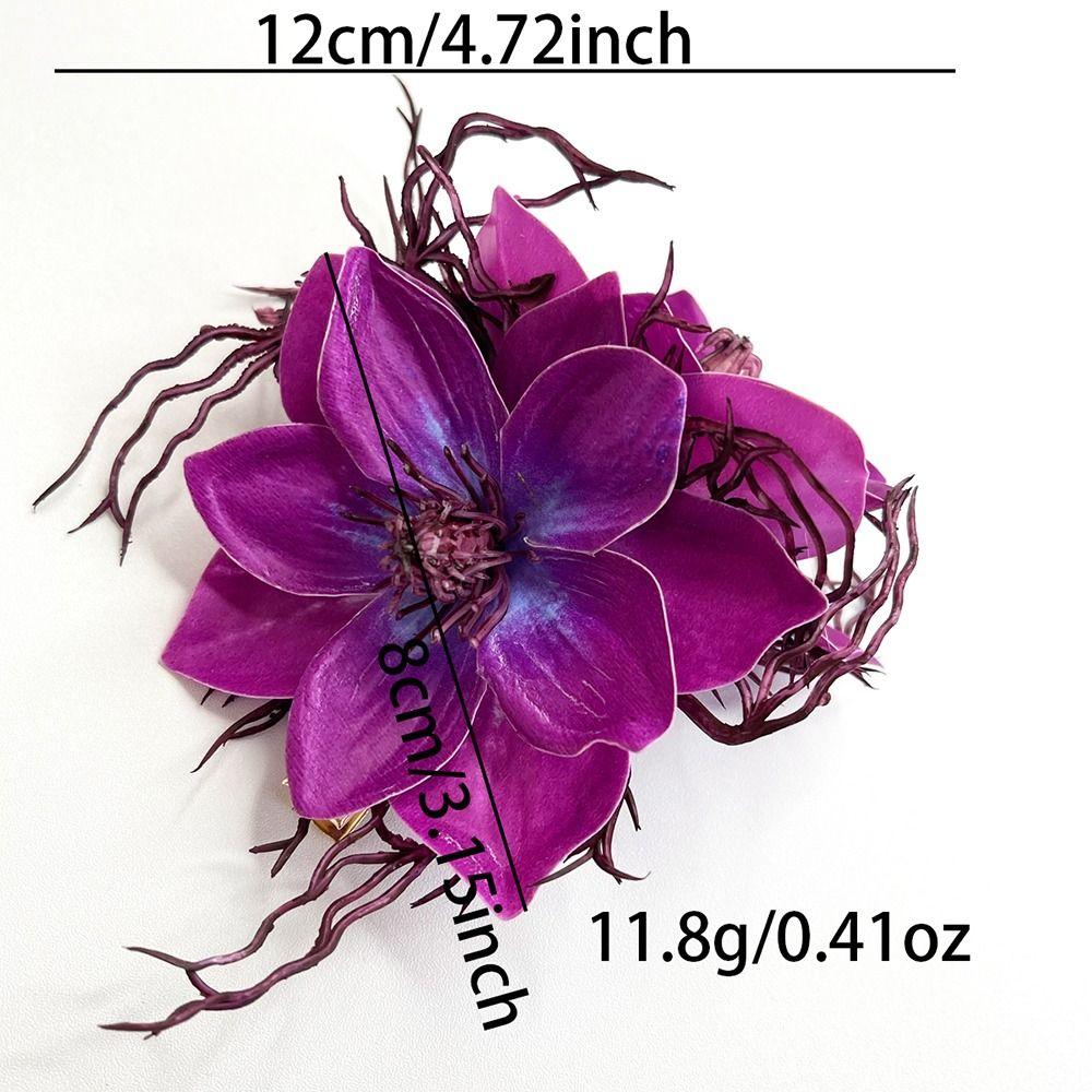 Artificial Flowers Hair Clips Fairy Barrette Hairpiece Hair Decoration Photo Props  for Women Girls