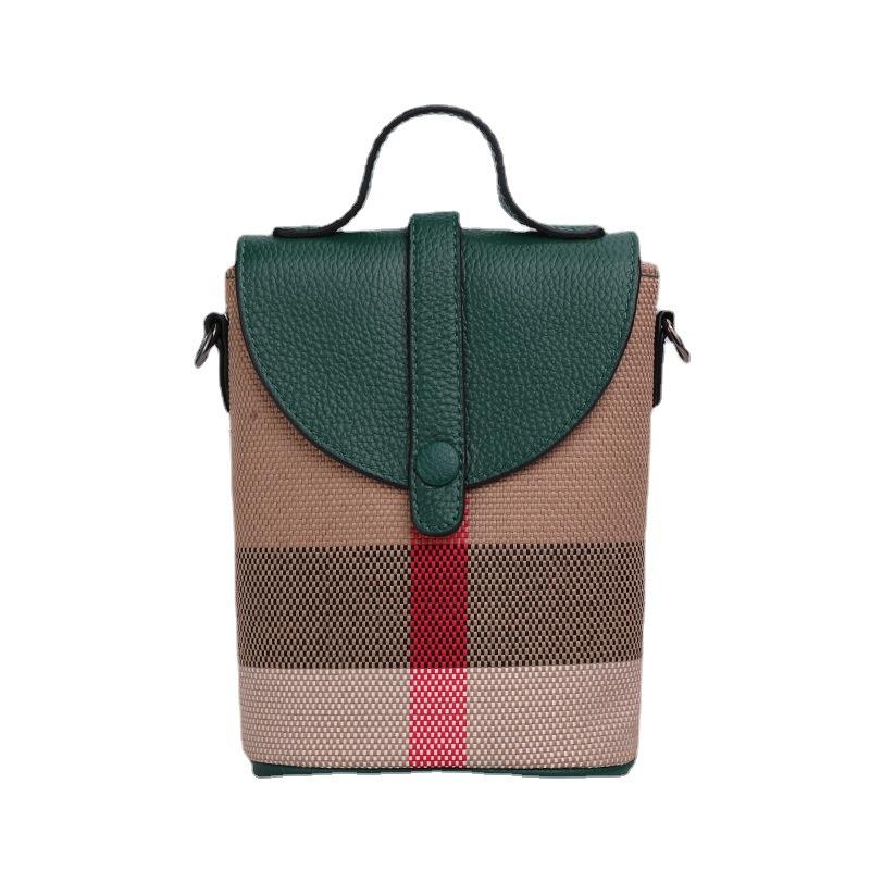 Crossbody Bag Trendy New Mini Bag High-end and Fashionable Mobile Phone Bag Plaid Bag