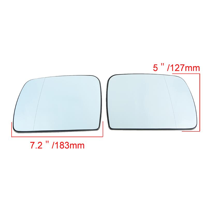 Blue Car Side Door Rear View Wing Mirror Glass Heated for Land Rover Range Rover MK III 2002-2004 for BMW X5 E53 2000-2006