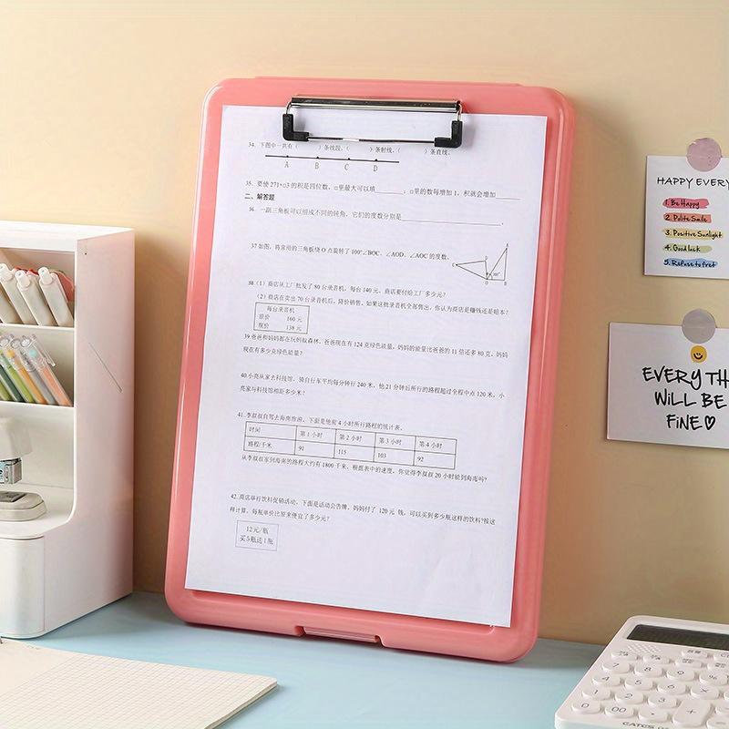 A4 Plastic Folder Organizer,Multifunctional Writing Pad for Exam Document,Music Score,Office,Ideal for Student and Professional.